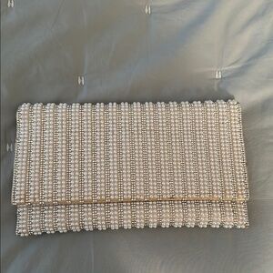 Nina rhinestone & Pearl evening clutch